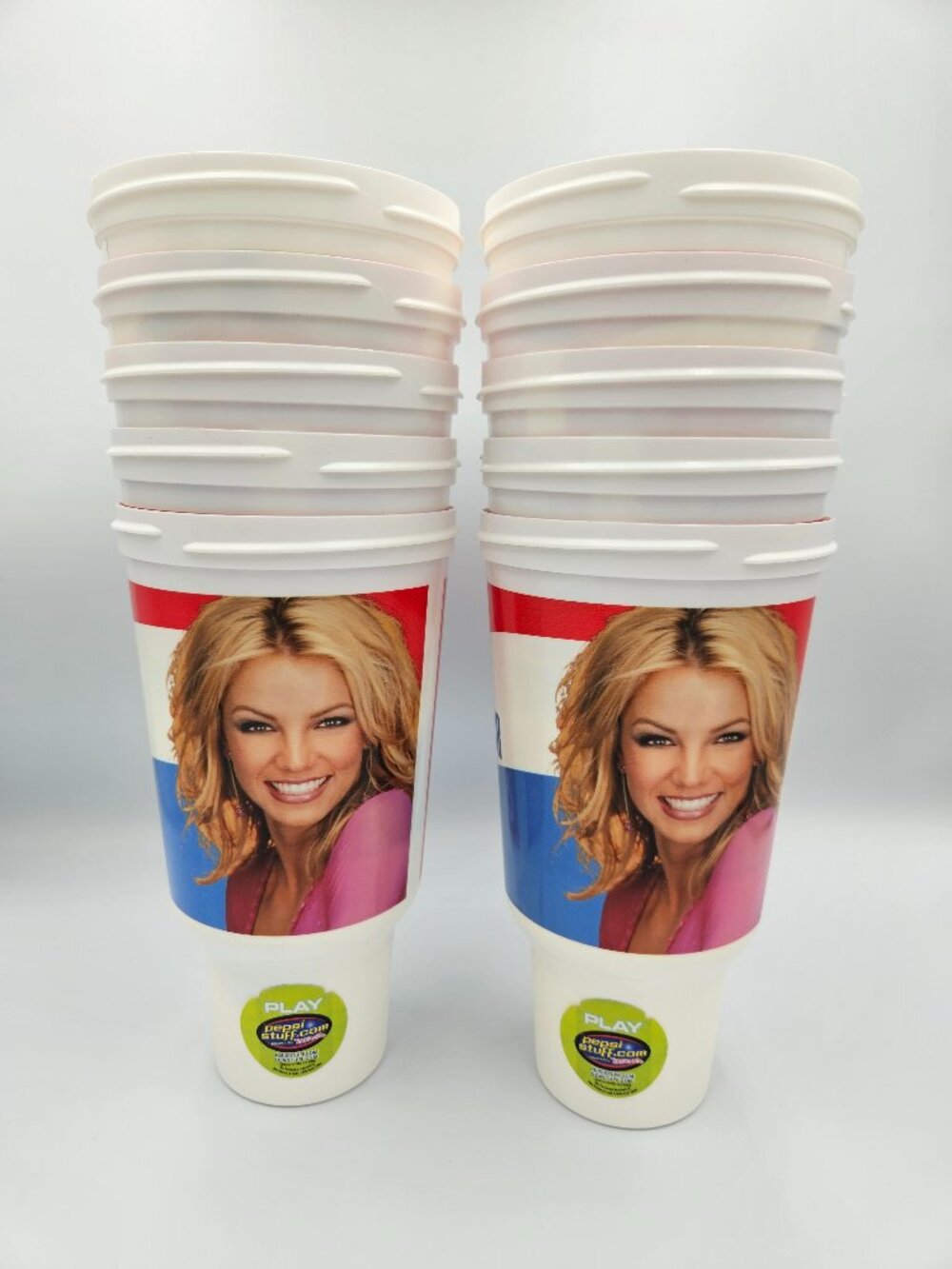 Britney Spears Pepsi QuikTrip 2001-2002 World Tour 44oz Cups Set of 10